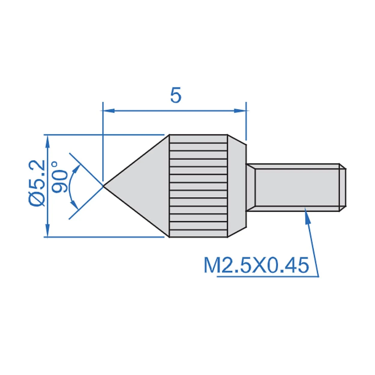 Insize 5 mm Conical Point, 6282-0701