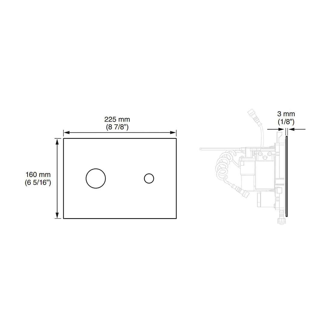 Kohler Summon Touchless Sensor Face Plate In Black, K-24146IN-7