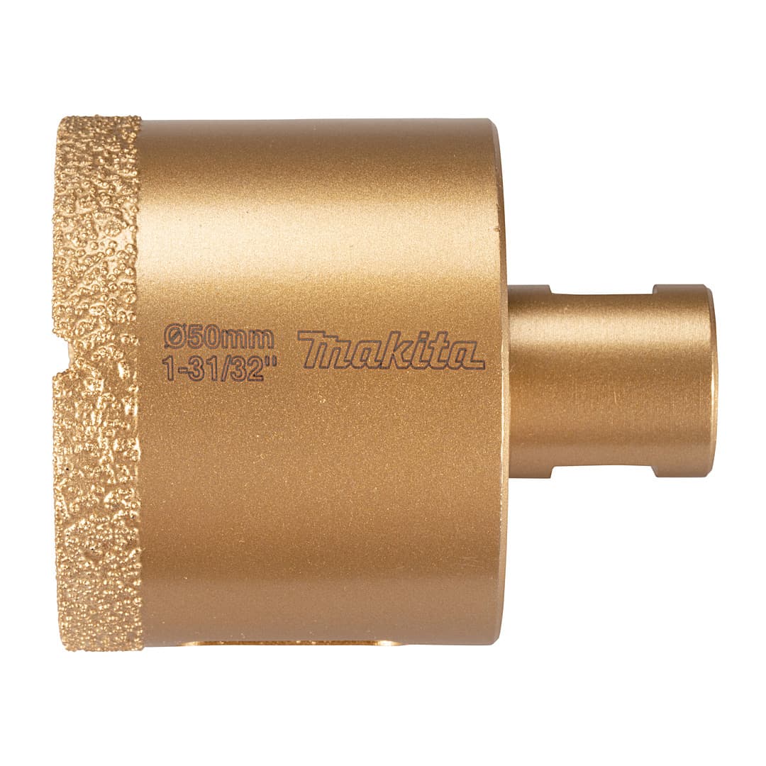 Makita 50 mm Dia x M10 mm Vacuum Brazed Diamond Core Bit, D-75203