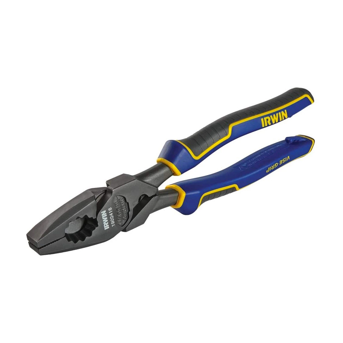 Irwin 9.25 inch / 235 mm High Leverage Lineman's Plier With Fish Tape Puller & Wire Crimper, 1902416