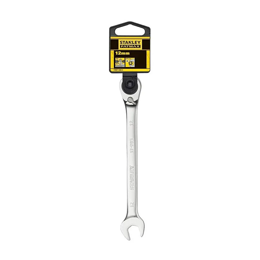 Stanley 12 mm Fatmax Anti-Slip Reversible Combination Ratchet Wrenches, FMMT13085-0