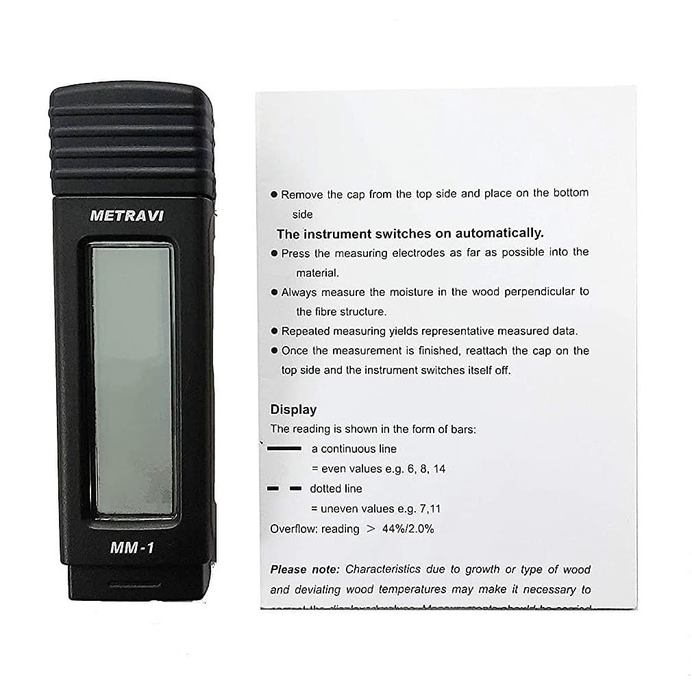 Metravi 8 mm Pin Type Digital Moisture Meter, MM-1