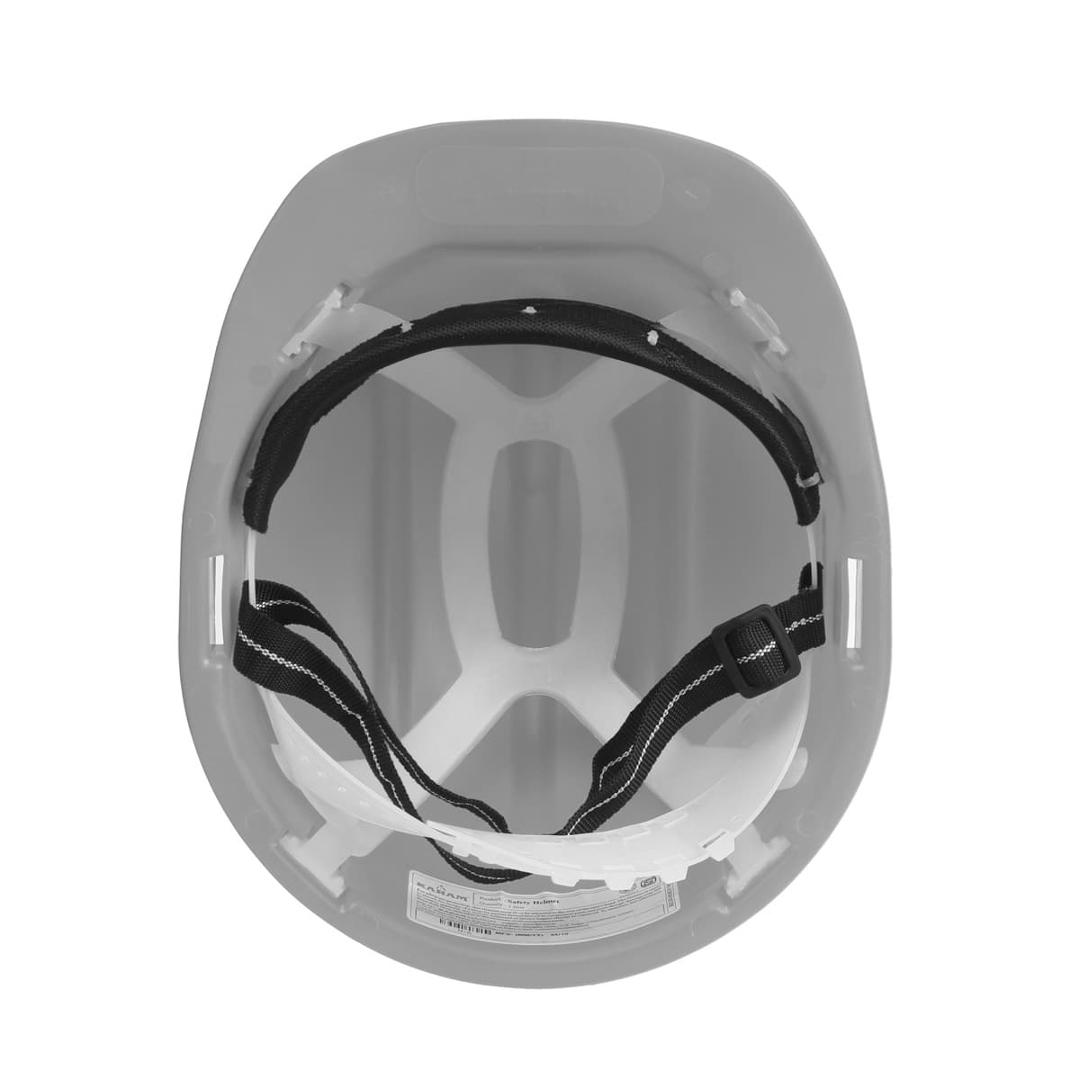 Karam ISI Marked Shelmet Safety Helmet With Plastic Cradle (Grey), PN501