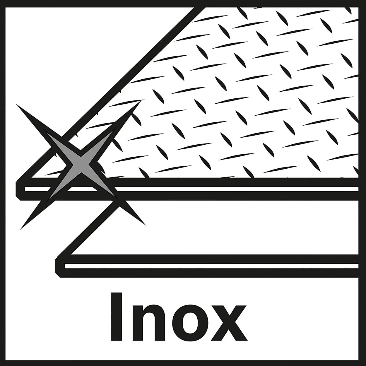 Bosch 125 x 1 mm X-LOCK Standard For Inox Straight Cutting (Pack of 25 Pcs), 2 608 619 262