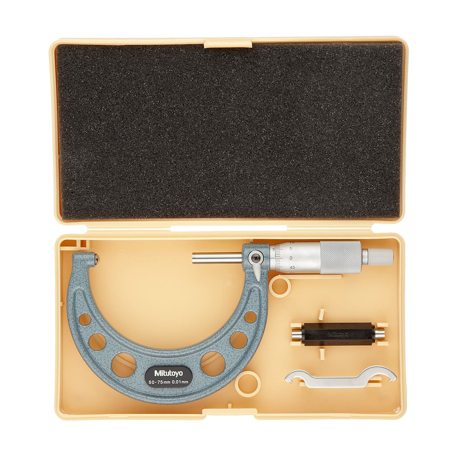 Mitutoyo 50 - 75 mm Spherical Anvil Tube Micrometer (Type E), 115-117