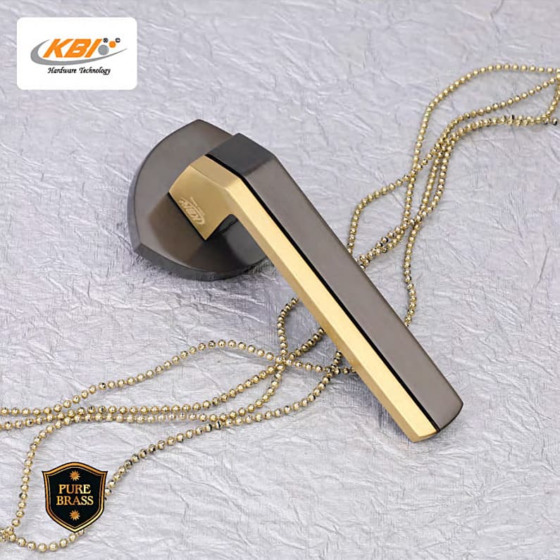 KBI heart-beat Brown Brush Mortise Handle