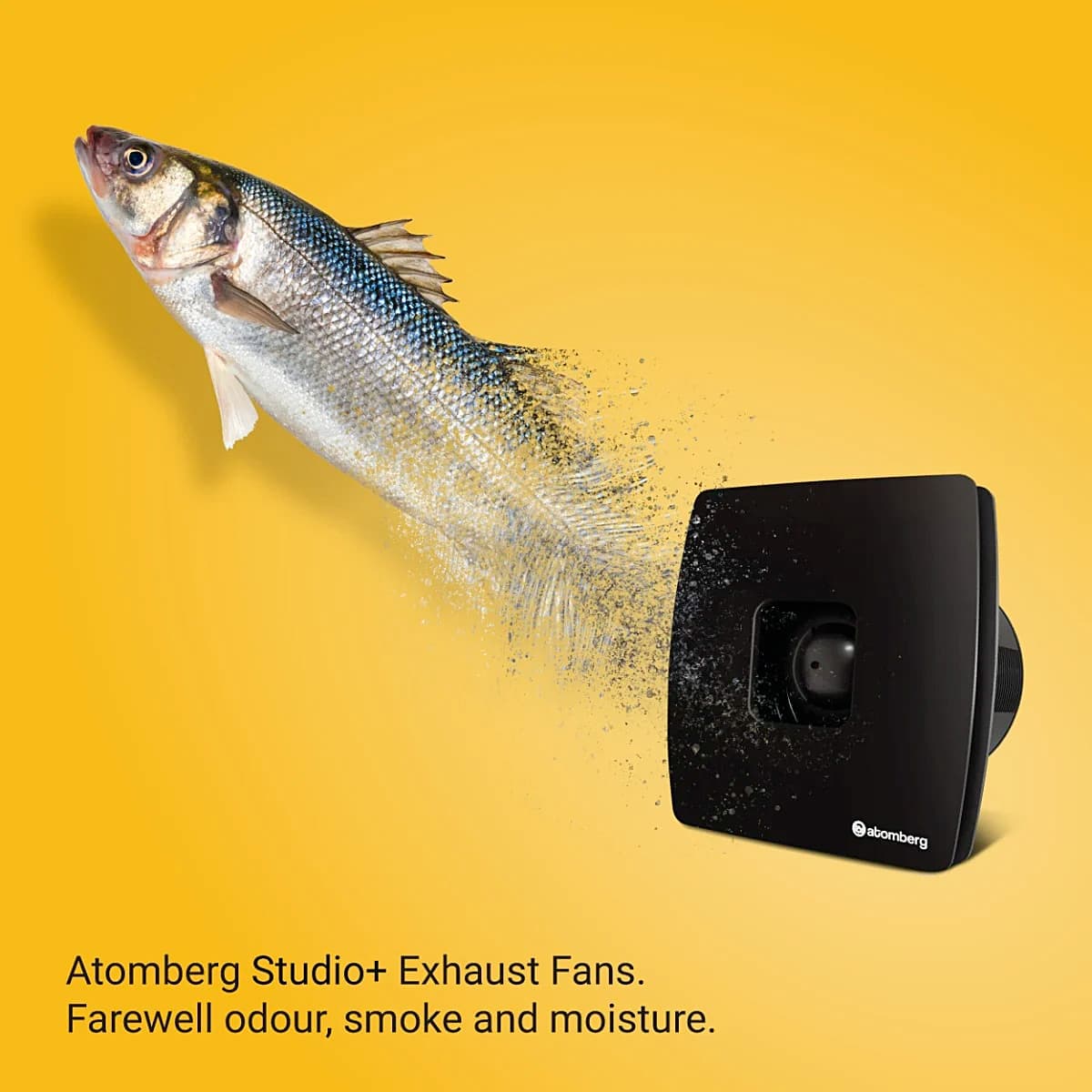 Atomberg Studio+ 150 Energy Saving Exhaust Fan With BLDC Motor (Black)
