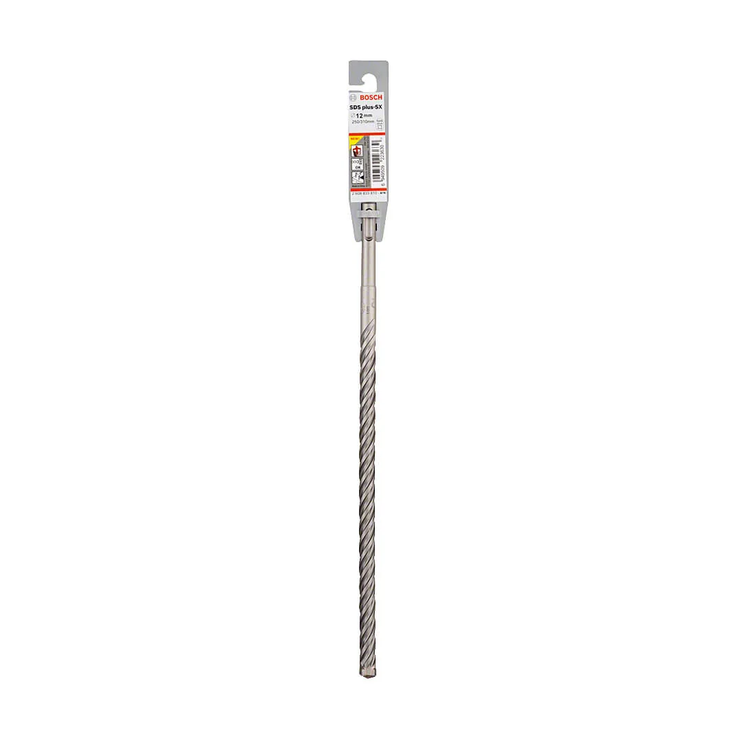 Bosch 12 x 250 x 310 mm SDS Plus-5X Hammer Drill Bits, 2 608 833 810
