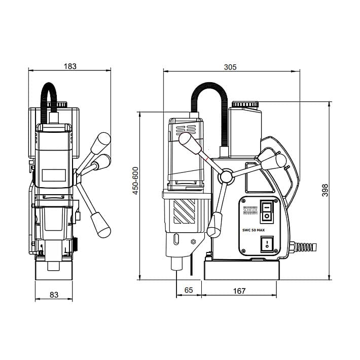 Schifler 1150W Magnetic Core Drilling Machine, SWC 50 Max