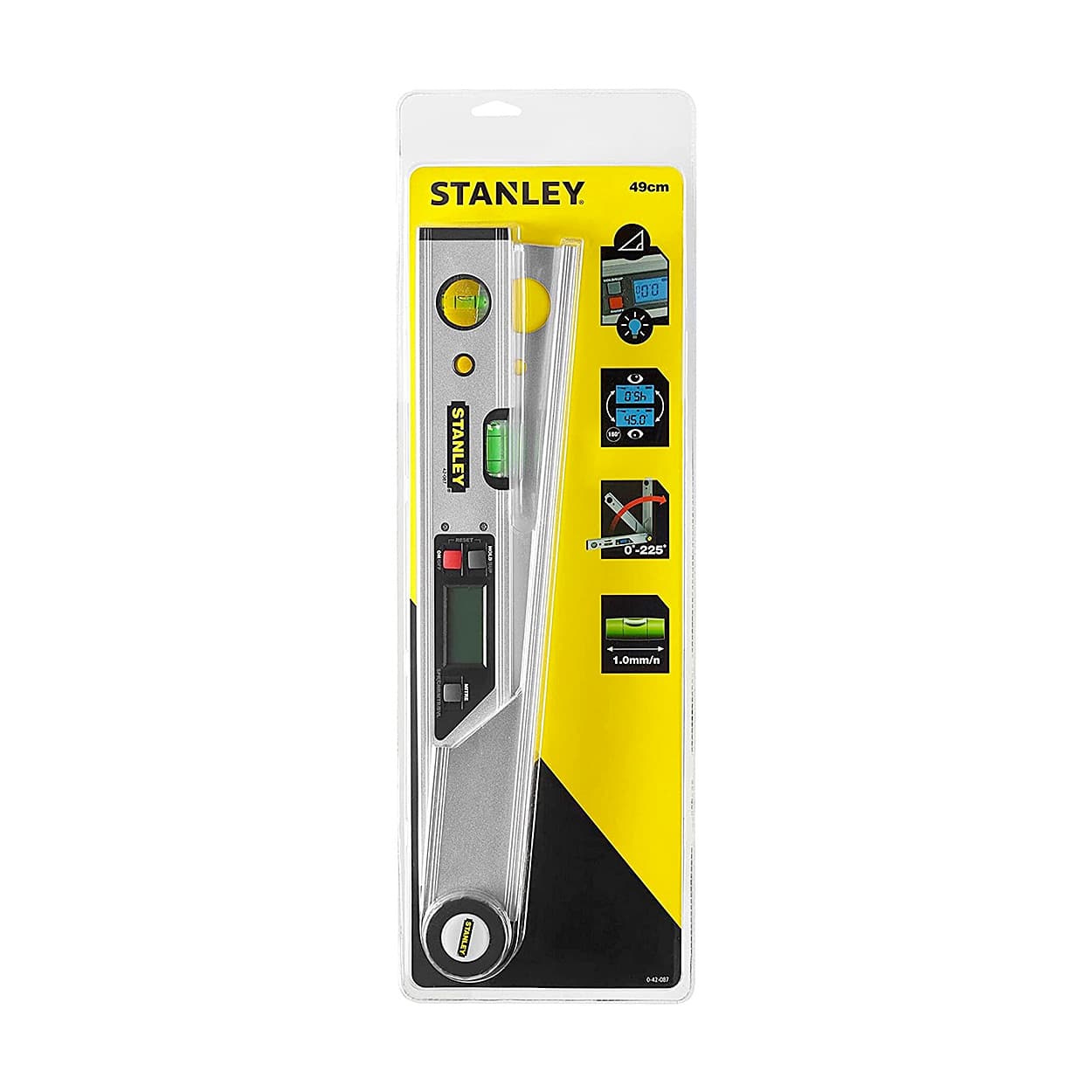 Stanley 40 cm / 2 Vials Digital Angle Levels (Inclinometer), 0-42-087