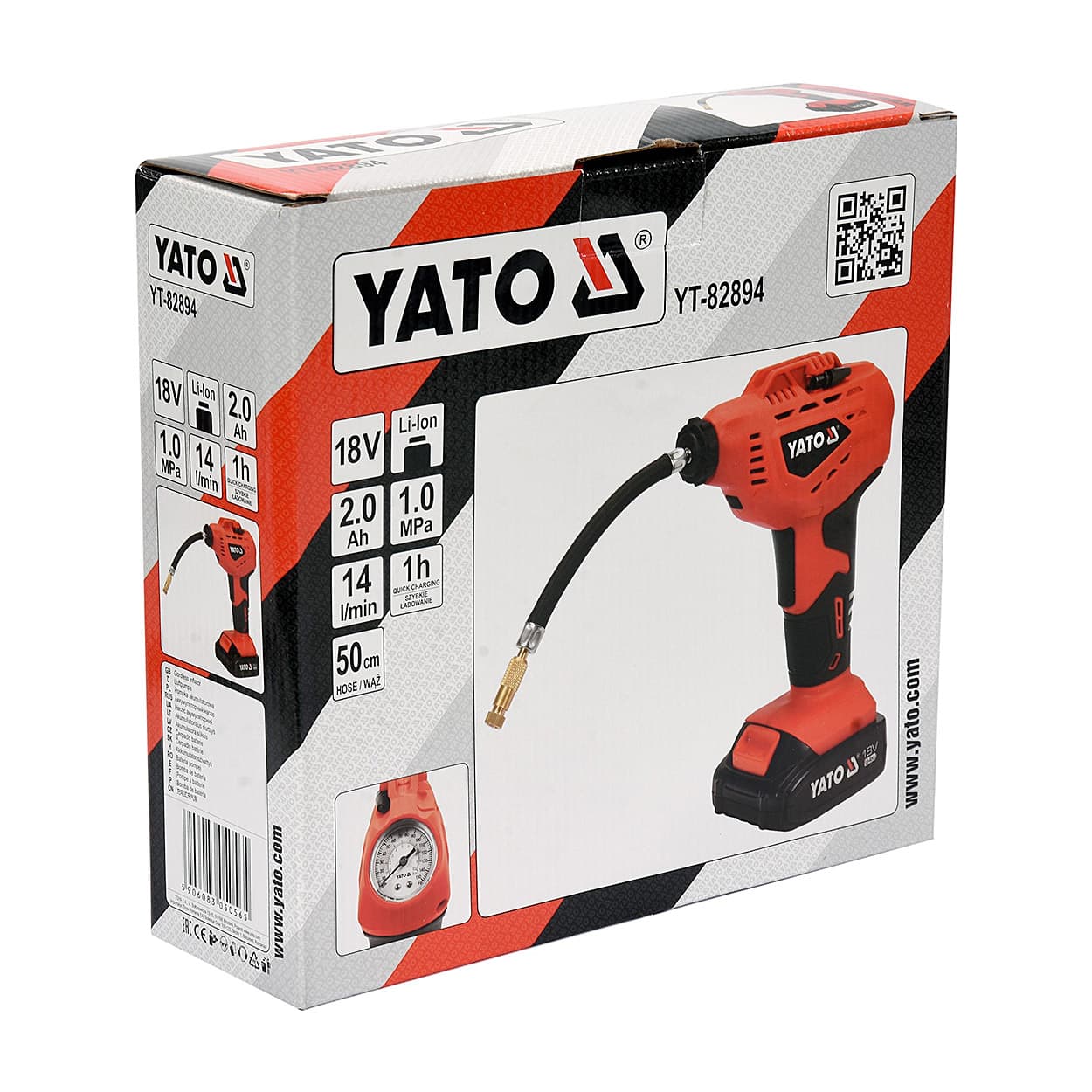Yato 18V / 2.0 Ah Inflation Gun, YT-82894