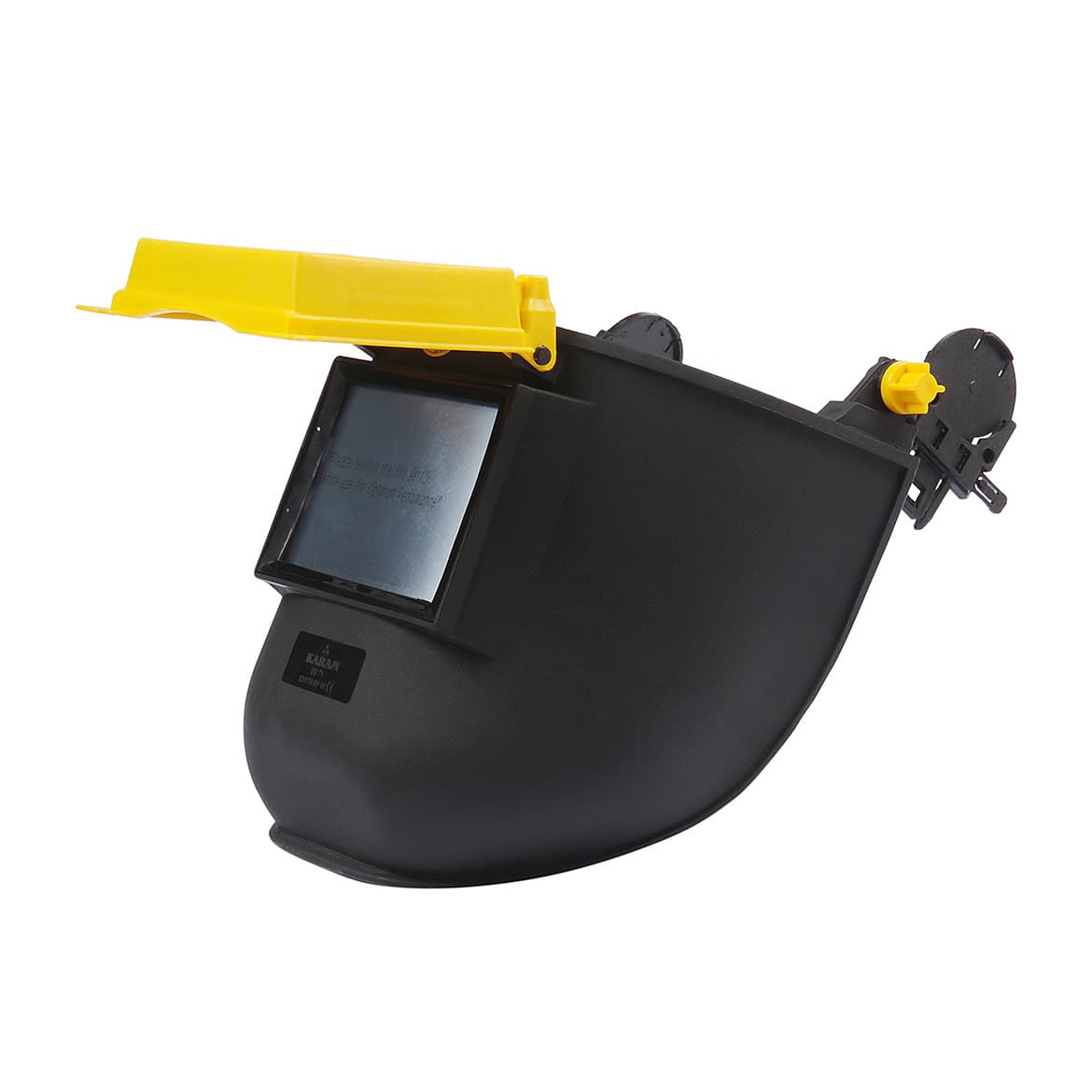 Karam Mountable Helmet Welding Shield With Clear Polycarbonate Lens & IR11 Lens, ES71