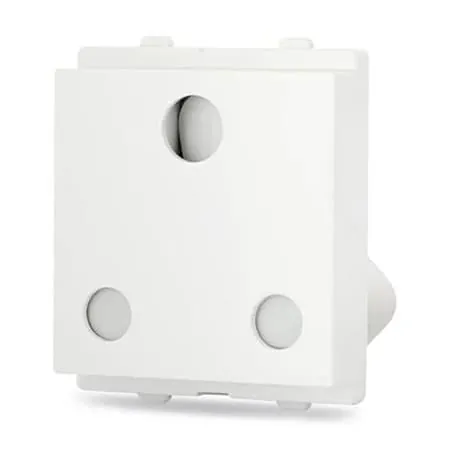 Schneider Electric Opale 16 Amp 3 Pin Socket Outlet With Shutter - White (Pack of 10 Pcs), X2103WH