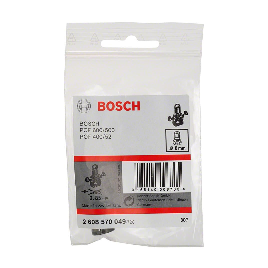 Bosch 8 mm Dia. Collet Without Locking Nut, 2 608 570 049