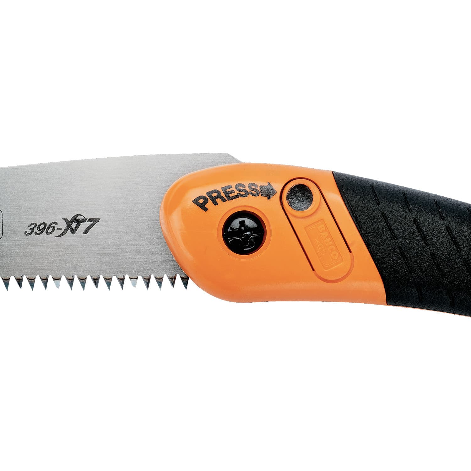 Bahco 190 mm / 7-1/2 Inch Foldable Pruning Saw With Dual-Component Handle, 396-HP