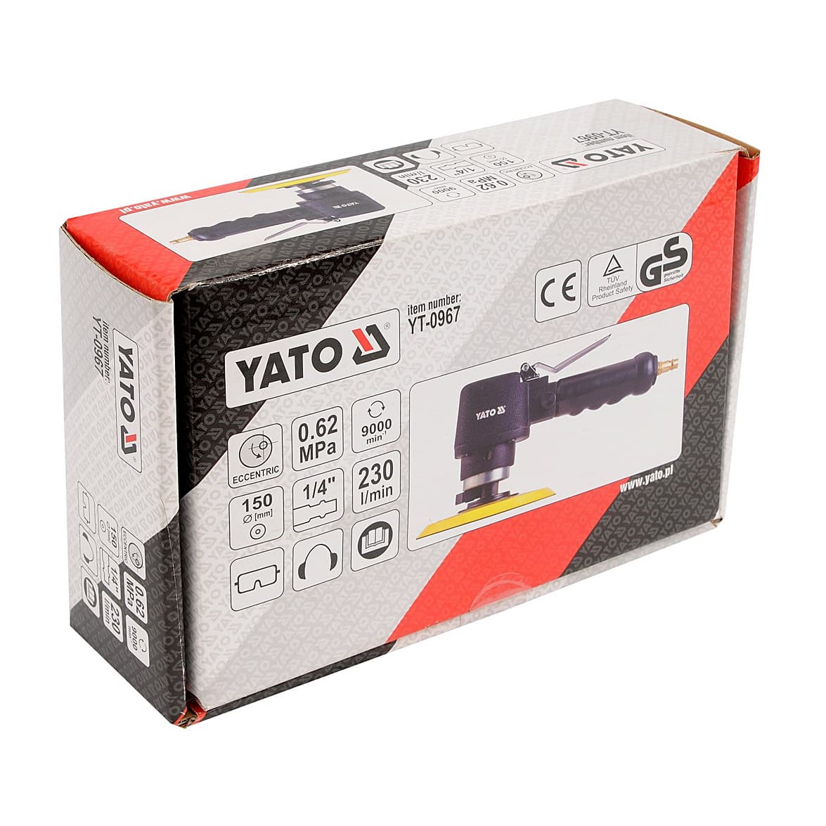 Yato 150 mm / 6 inch Dual Action Sander, YT-0967