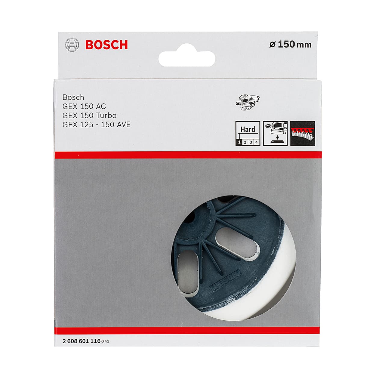 Bosch 150 mm Sanding Pads For Random Orbit Sanders, 2 608 601 116