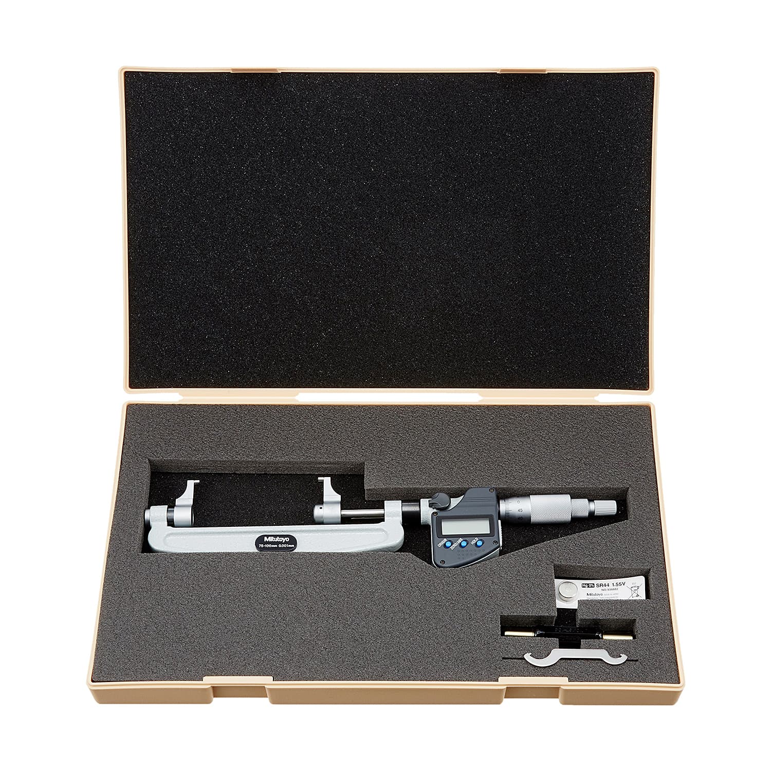 Mitutoyo 75 - 100 mm Digital Caliper Type Micrometer, 343-253-30