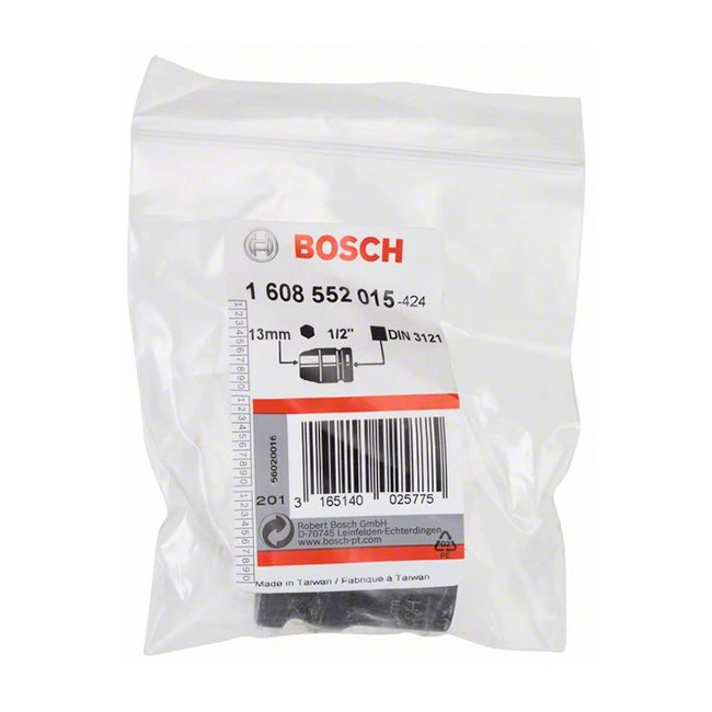 Bosch 13 mm, 1/2" Sq. Drive Sockets For Impact Wrenches, 1 608 552 015