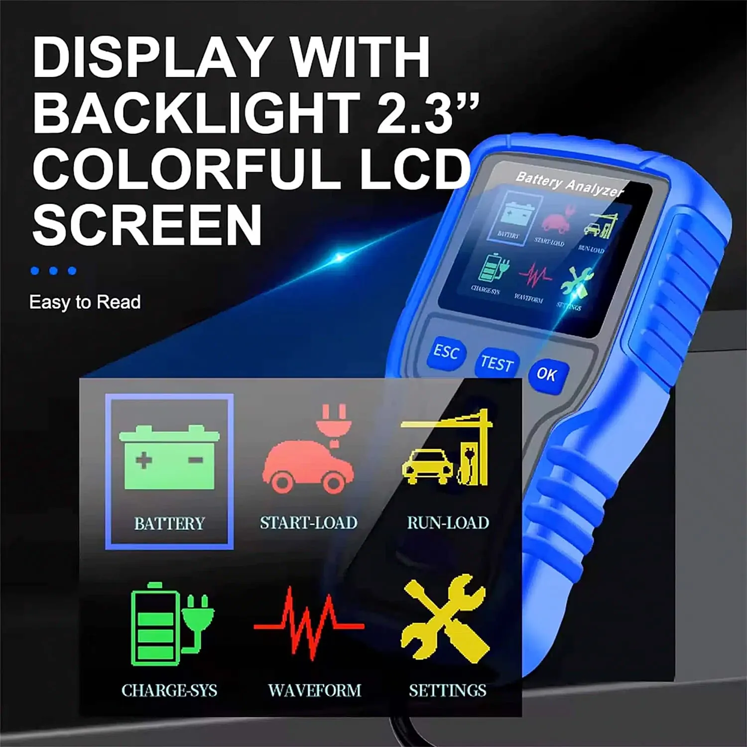 Metravi 100CCA - 2000CCA Battery Analyser, BT-220