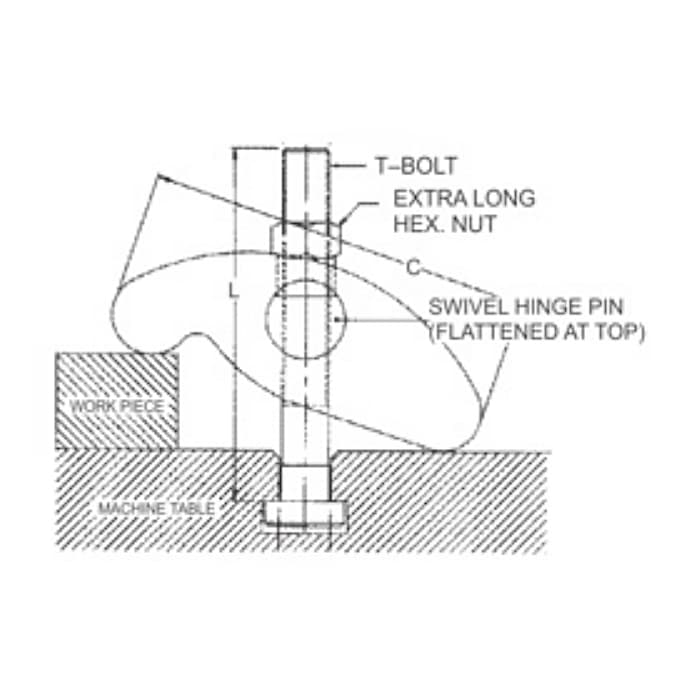 Apex 2824 x 250 mm Universal Strap Clamp with T-Bolt & Special Nut, 933-8