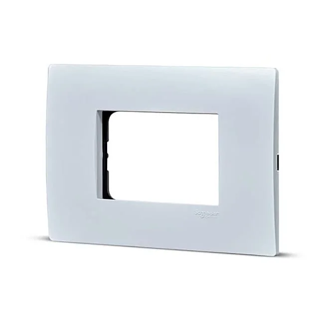 Schneider Electric Opale 3 M Universal Grid & 3 Module Cover Frame - White (Pack of 10 Pcs), X0733WH