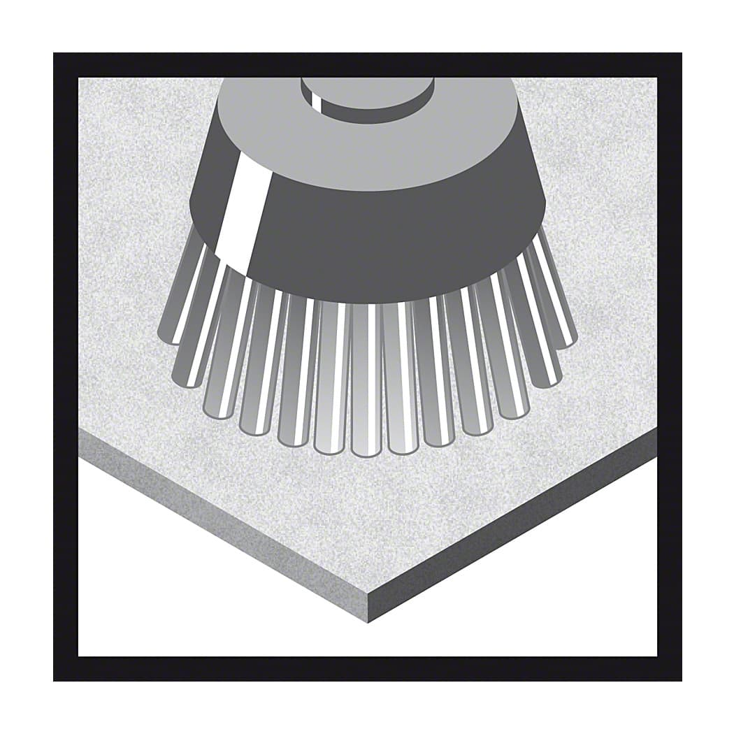 Bosch 75 mm Dia. X-LOCK Cup Brush Crimped Brass Brushes, 2 608 620 730