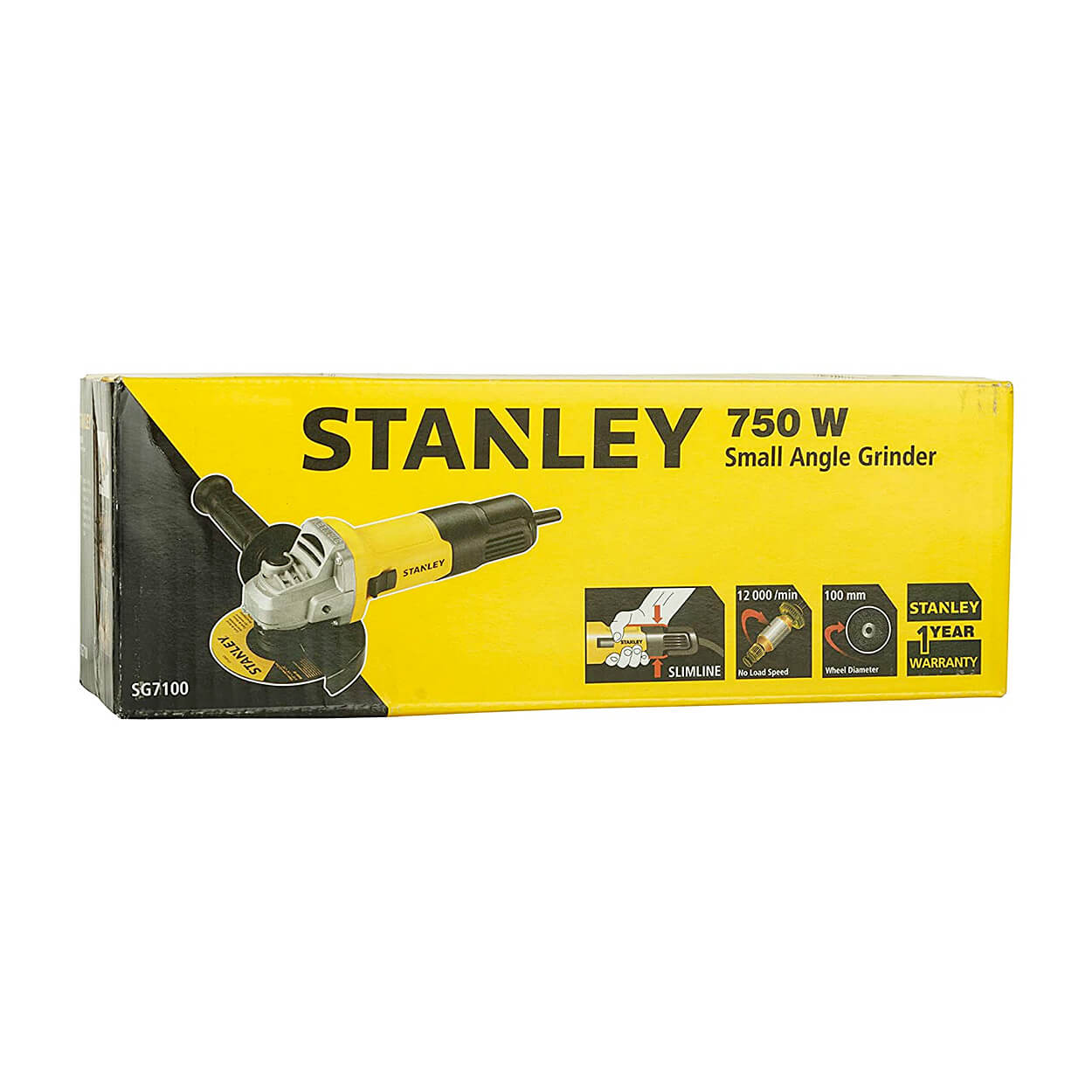 Stanley 100mm / 4 inch, 750W Slim Small Angle Grinder, SG7100-IN