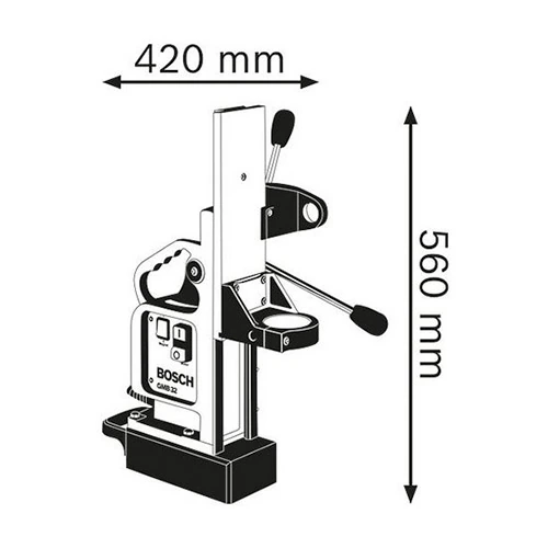 Bosch 95W Professional Magnetic Drill Stand, GMB 32
