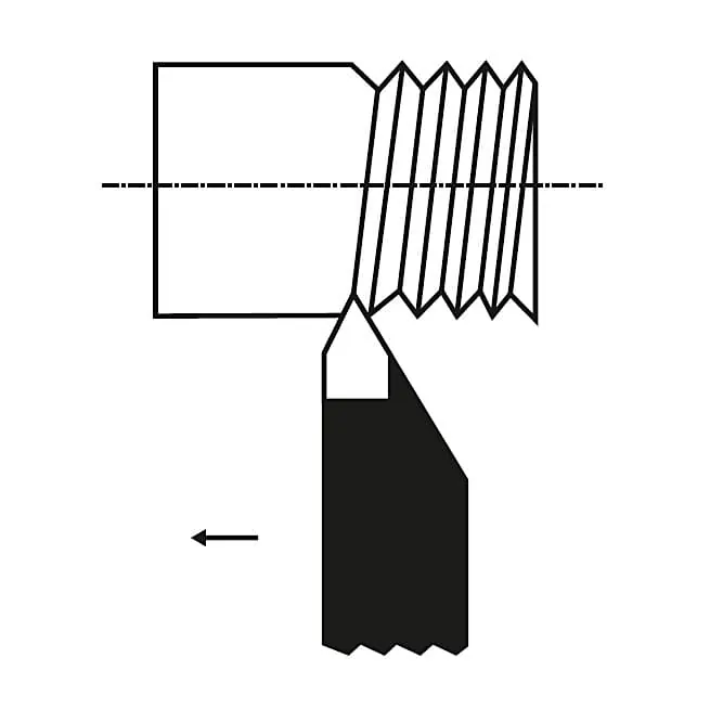 Zenstar 100 mm Length / 165 External Threading Tool (Neutral NH), 165-1212