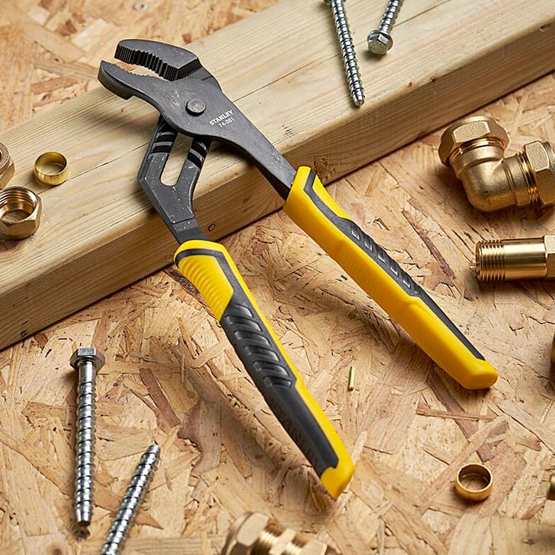 Stanley 10 inch / 250 mm Dynagrip Groove Joint Pliers (Control Grip), STHT0-74361