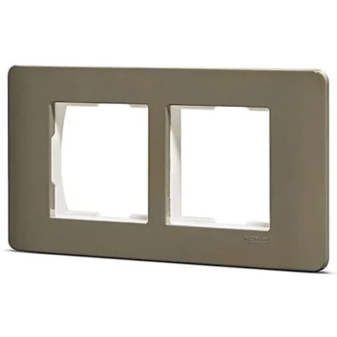 Schneider Electric Zencelo 4 M Grid & 4 Module Cover Frame - Dark Grey (Pack of 10 Pcs), IN8404C(BZ)