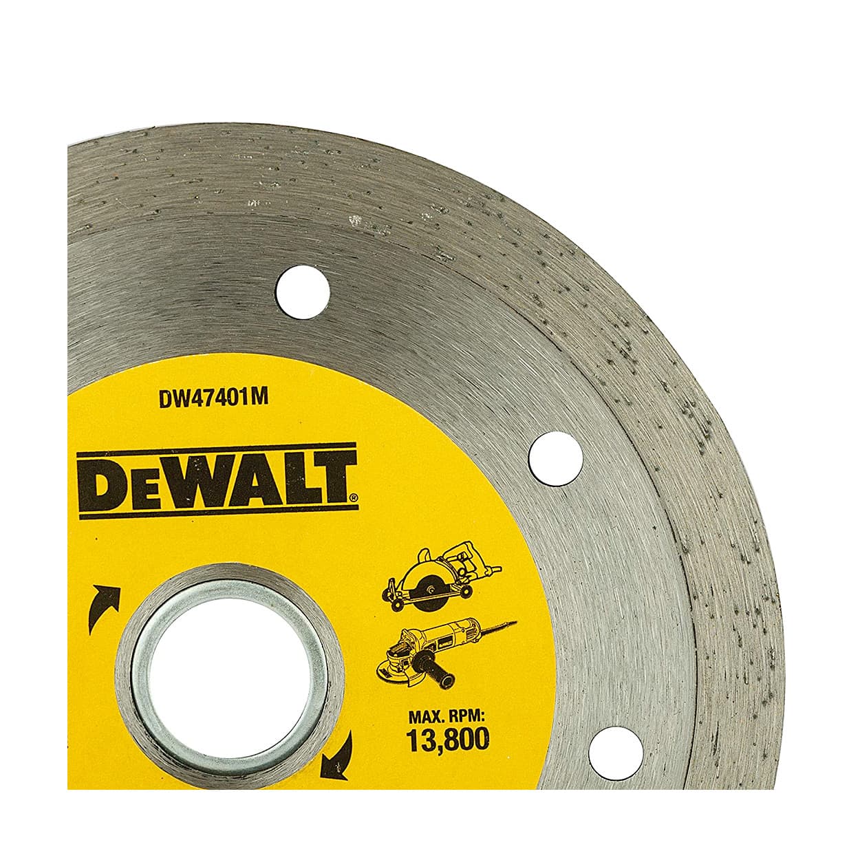 Dewalt 4 inch / 110 mm Continuous Diamond Marble Cutting Blade, DW47401M-IN