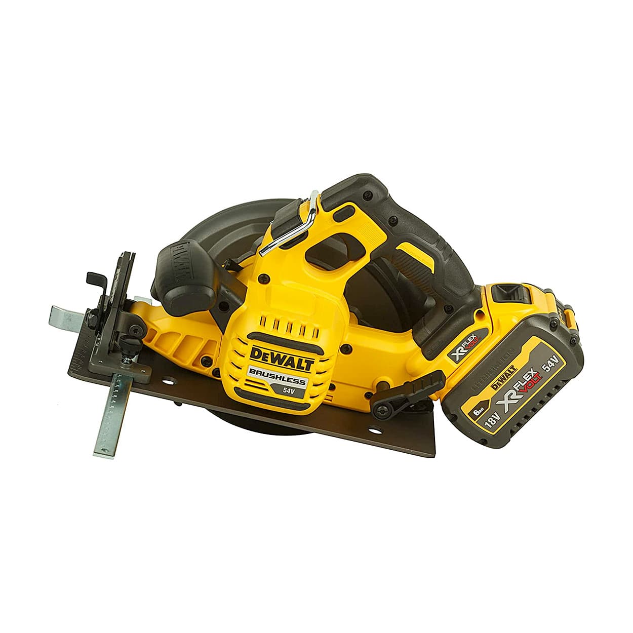 Dewalt 54V 67mm XR FLEXVOLT Li-ion Cordless Circular Saw with Brushless Motor 2X6.0Ah Batteries Included, DCS575T2-QW