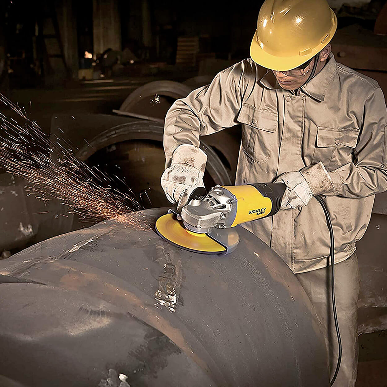 Stanley 180mm / 7 inch, 2200W Large Angle Grinder, SL227-IN