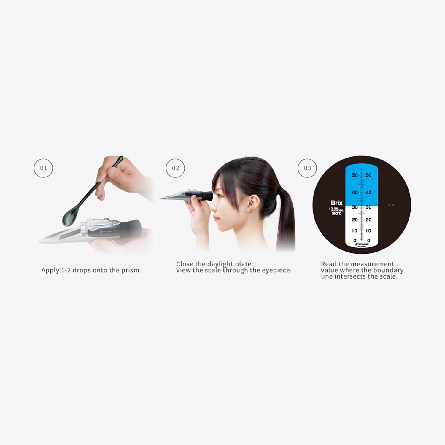 Atago 0 - 100% Salinity Hand-held Refractometer with Manual Temperature Compensation, MASTER-S/MillM