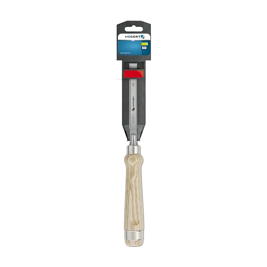 Hogert 10 mm Flat Chisel With Wooden Handle, HT3B842