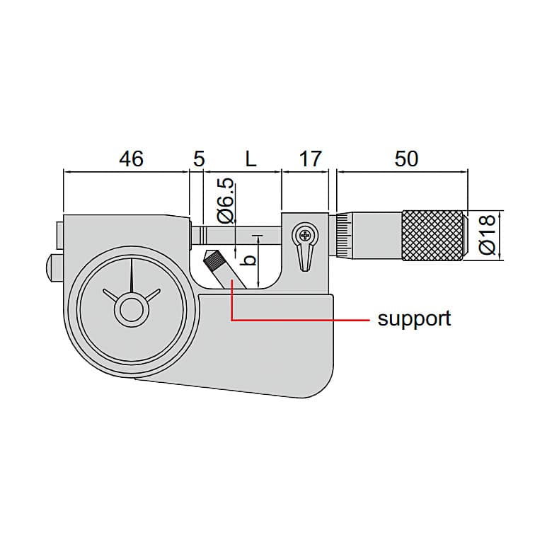 Insize 75 - 100 mm Indicating Micrometer, 3332-100