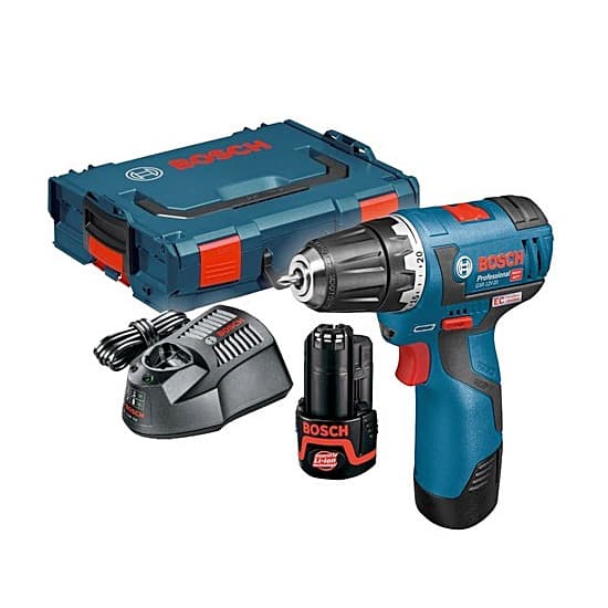 Bosch 12V Lithium-ion Professional Drill Driver (Cordless), GSR 12 V-EC