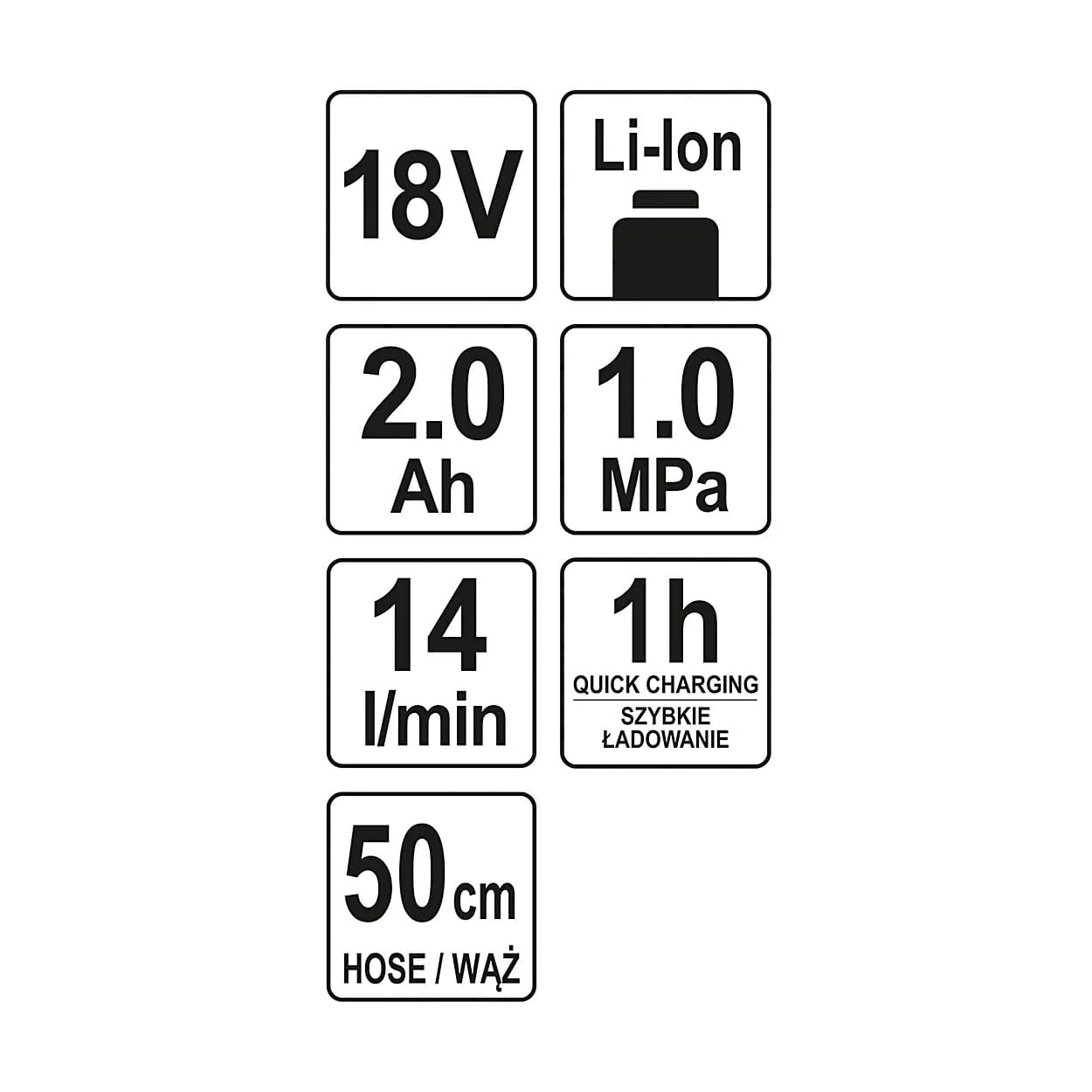 Yato 18V / 2.0 Ah Inflation Gun, YT-82894