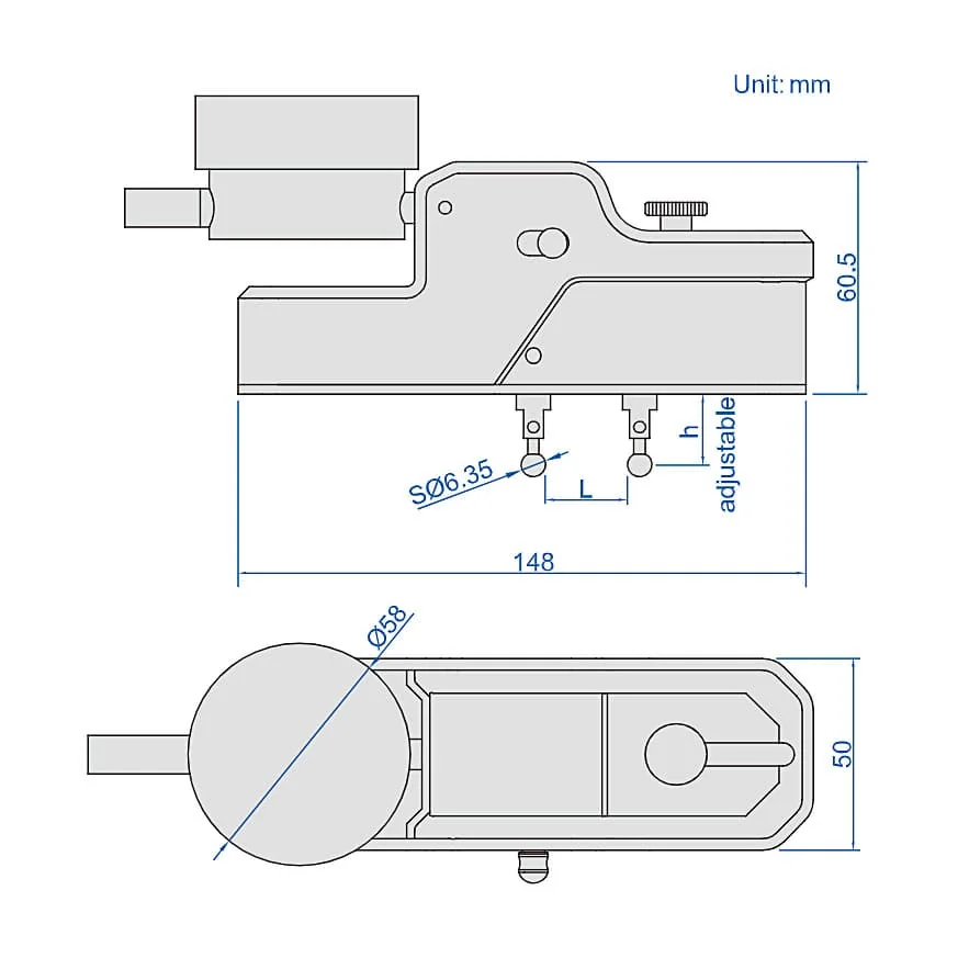 Insize 13 - 38 mm / 0.51 - 1.5 inch Digital External Measuring Gauge, 2934-40