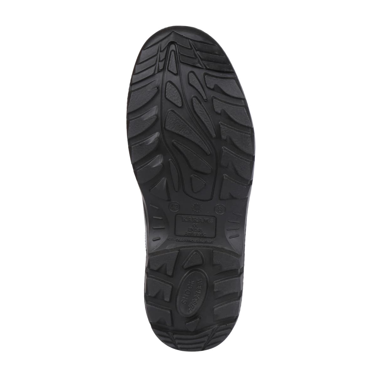 Karam Men's Grain Leather Deluxe Safety Shoe - Fibre Toe (Black), FS02BL