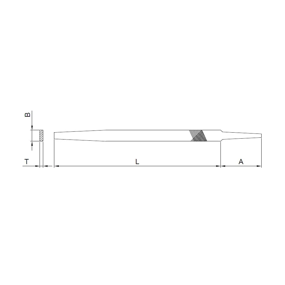 Taparia 250 mm / 10 inch Mill Machinist File (Bastard), MF 2501