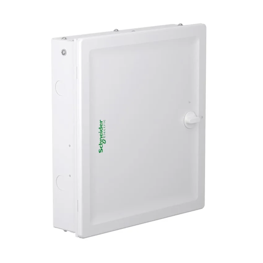 Schneider Electric 4 Way Eco Double Door Metal - TPN DBs (IP43), A9HTND04E