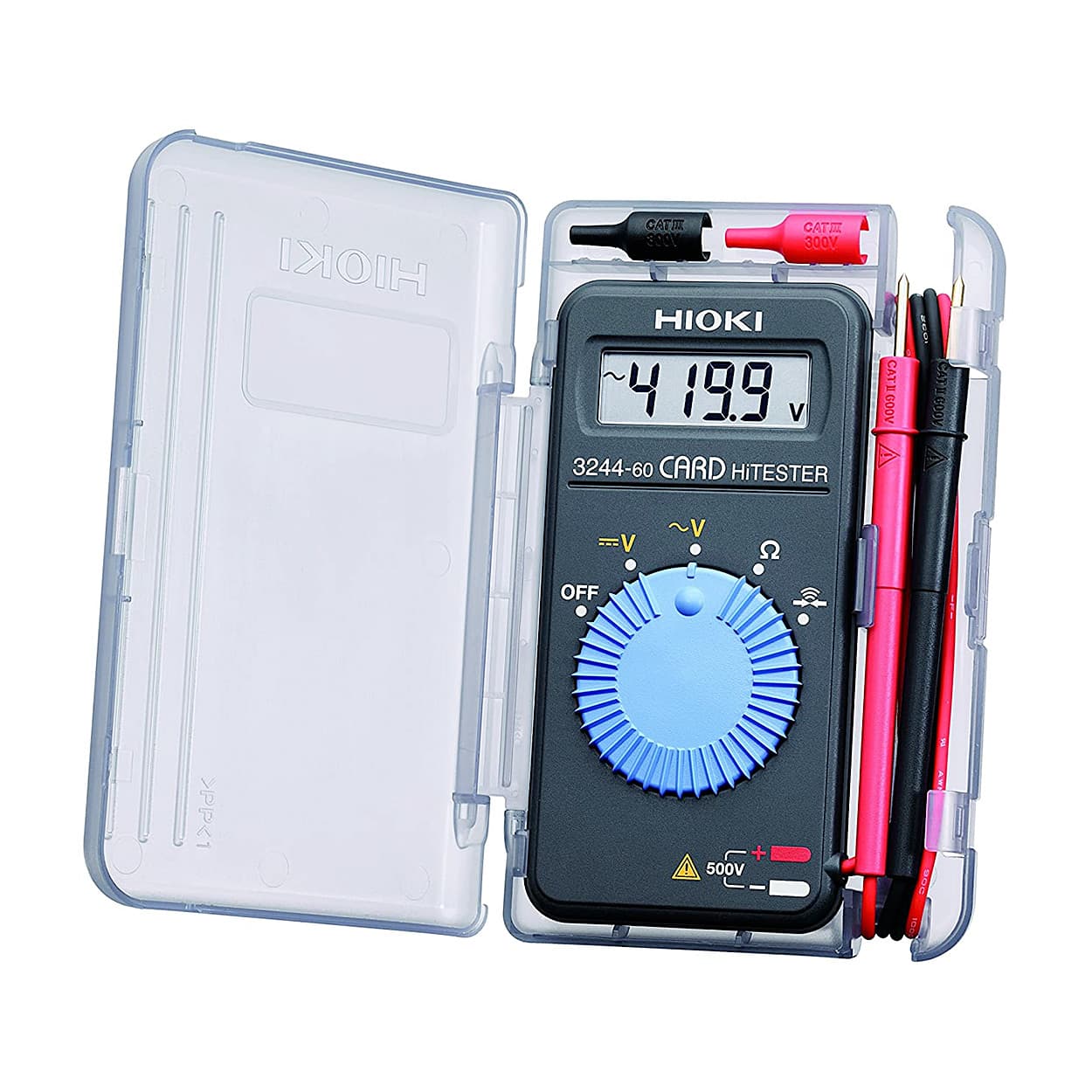 Hioki 500 V Card-Style Pocket Digital Multimeter, 3244-60