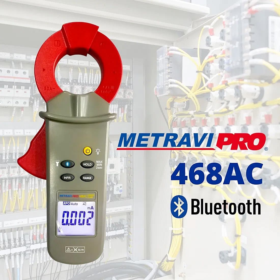 Metravi 6000 Count / 40 mm Digital TRMS AC Leakage Current Clamp Meter, Pro 468AC