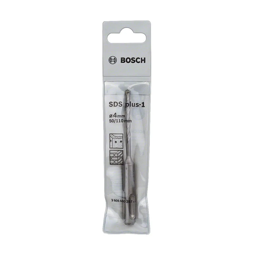 Bosch 4.00 x 110 mm SDS plus-1 Drill Bits, 2 608 680 257