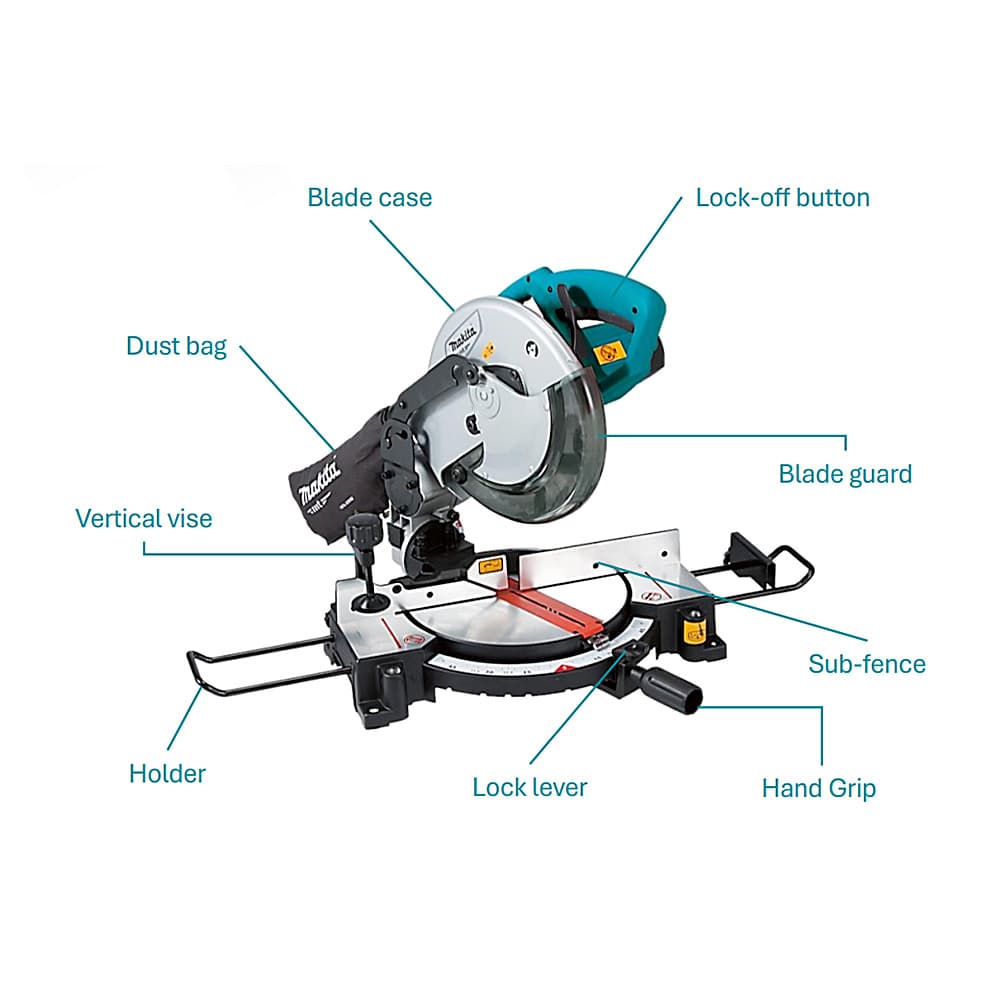 Makita 255 mm / 10 inch 1500W Compound Miter Saw, M2300B