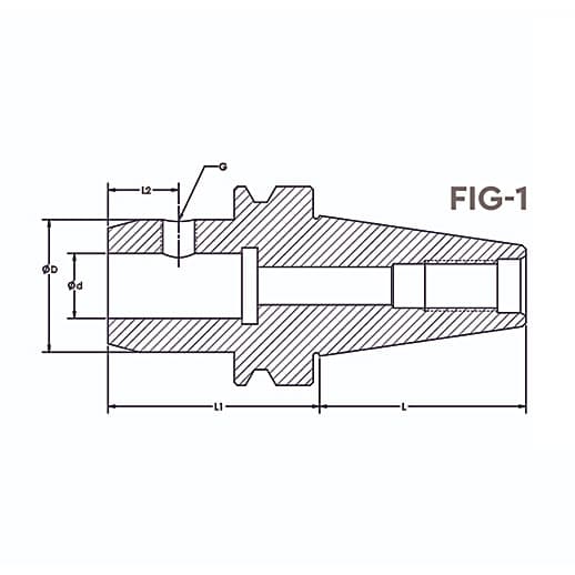 Tooltech BT-40 / 12 mm Bore Size Side Lock Holder