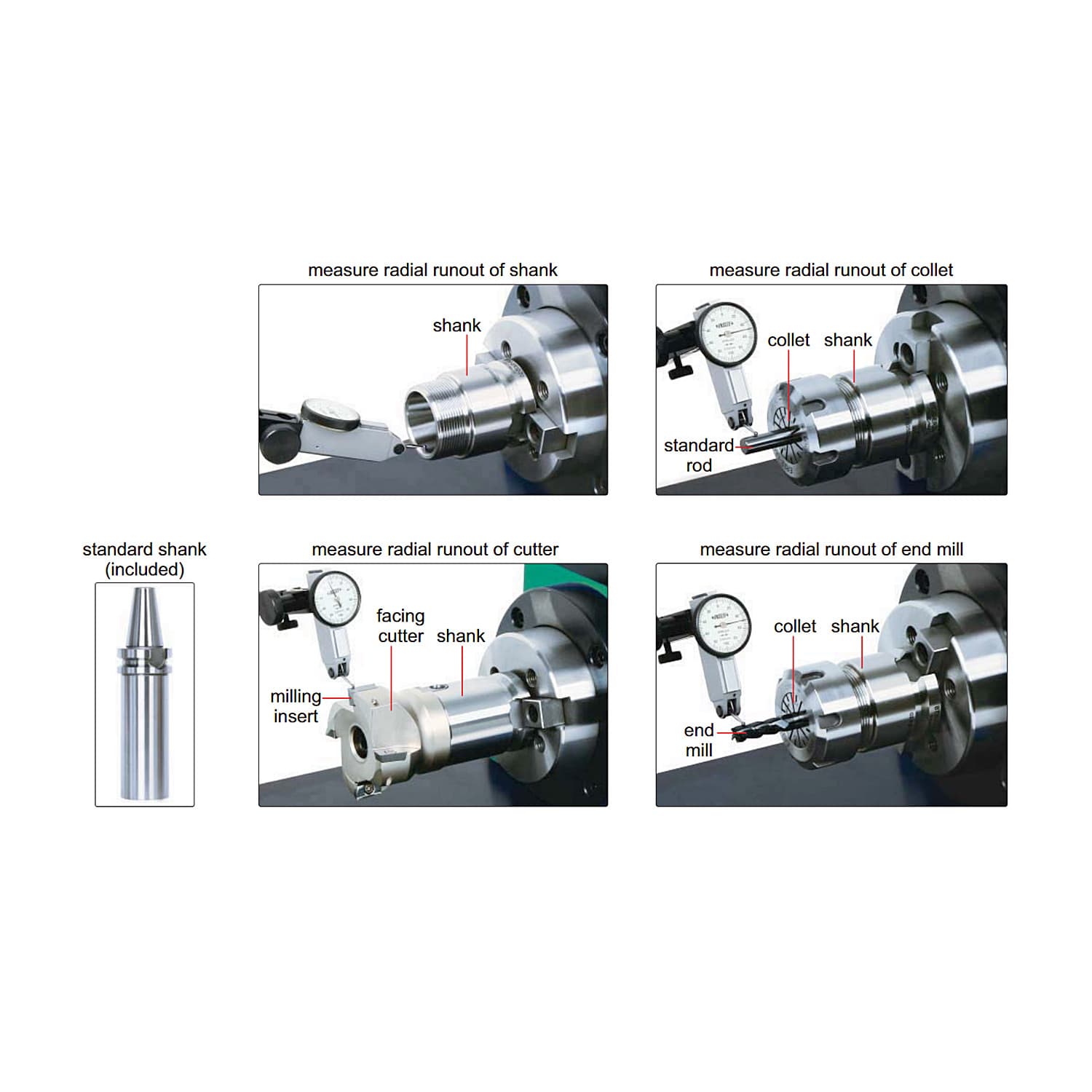Insize BT40 Shank Runout Tester, 4771-40